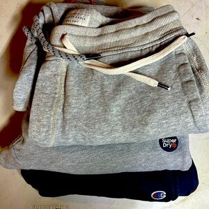 Super dry , American Eagle, Champion bundle sweatpants
